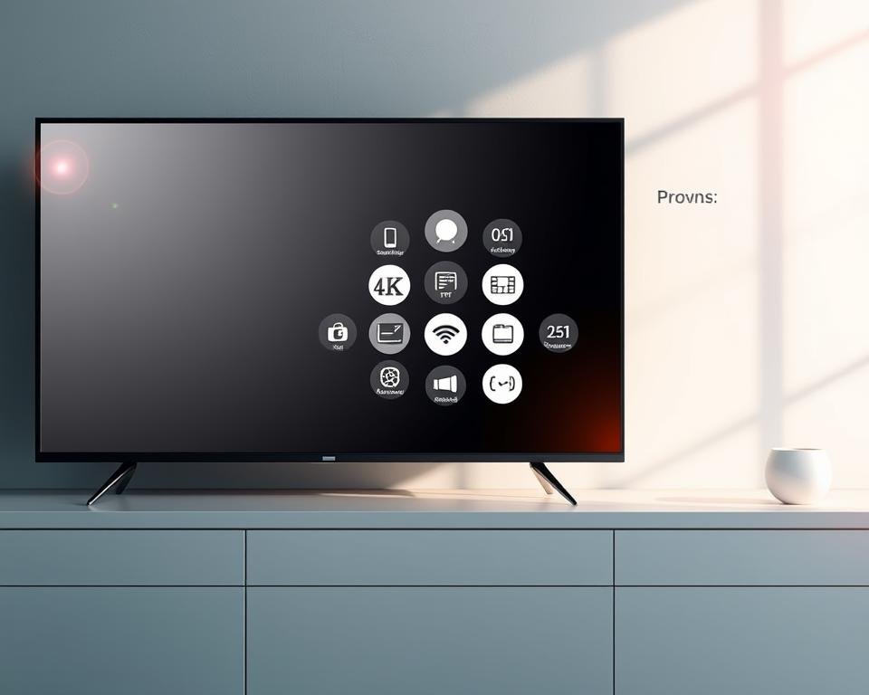 A sleek and modern digital display showcasing the pros and cons of Xtreme HD IPTV. In the foreground, a high-definition television screen displays a clean and minimalistic interface, highlighting key features like seamless 4K streaming, a vast content library, and user-friendly controls. The middle ground features a floating array of icons representing the service's advantages - reliable connectivity, affordable pricing, and a wide selection of live and on-demand channels. In the background, a soft, gradient-based environment sets a sophisticated tone, complemented by subtle lens flares and a warm, diffused lighting scheme that enhances the premium feel of the overall composition. A sleek and modern digital display showcasing the pros and cons of Xtreme HD IPTV. In the foreground, a high-definition television screen displays a clean and minimalistic interface, highlighting key features like seamless 4K streaming, a vast content library, and user-friendly controls. The middle ground features a floating array of icons representing the service's advantages - reliable connectivity, affordable pricing, and a wide selection of live and on-demand channels. In the background, a soft, gradient-based environment sets a sophisticated tone, complemented by subtle lens flares and a warm, diffused lighting scheme that enhances the premium feel of the overall composition.